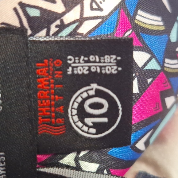 Cream w/ denim detail, Women's x-sm 686 Snow Sports Jacket 15k mm Waterproof - Picture 7 of 16